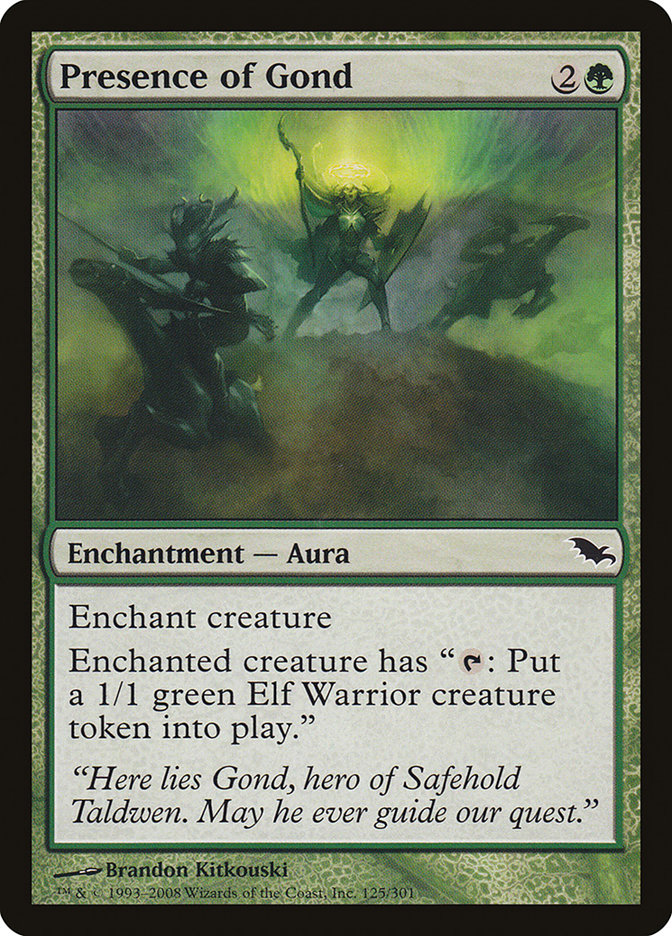 Presence of Gond [Shadowmoor] | Chromatic Games