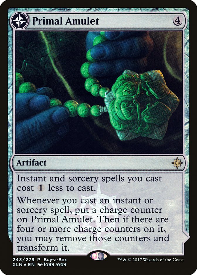 Primal Amulet // Primal Wellspring (Buy-A-Box) [Ixalan Treasure Chest] | Chromatic Games