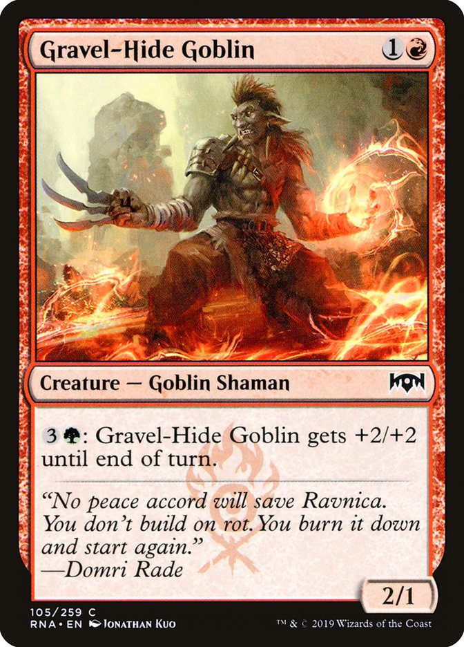 Gravel-Hide Goblin [Ravnica Allegiance] | Chromatic Games