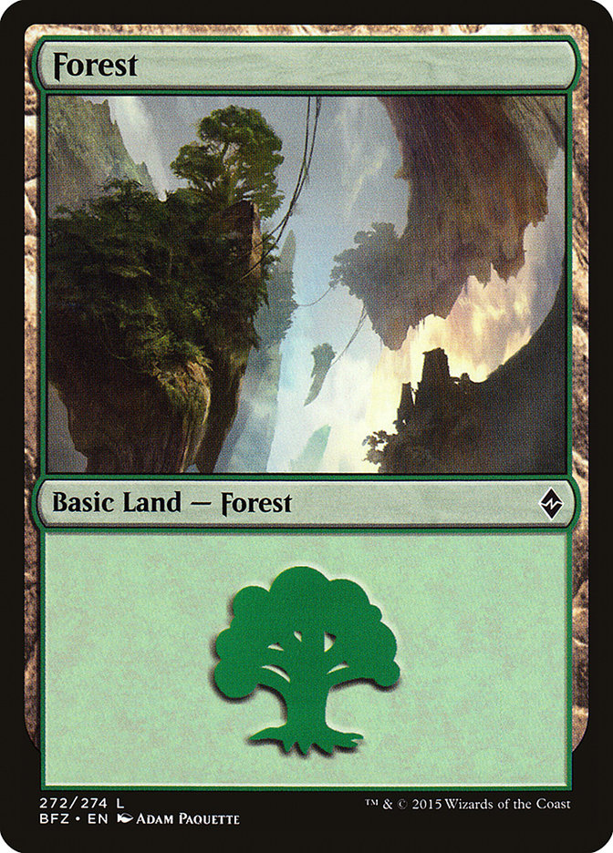 Forest (272) [Battle for Zendikar] | Chromatic Games