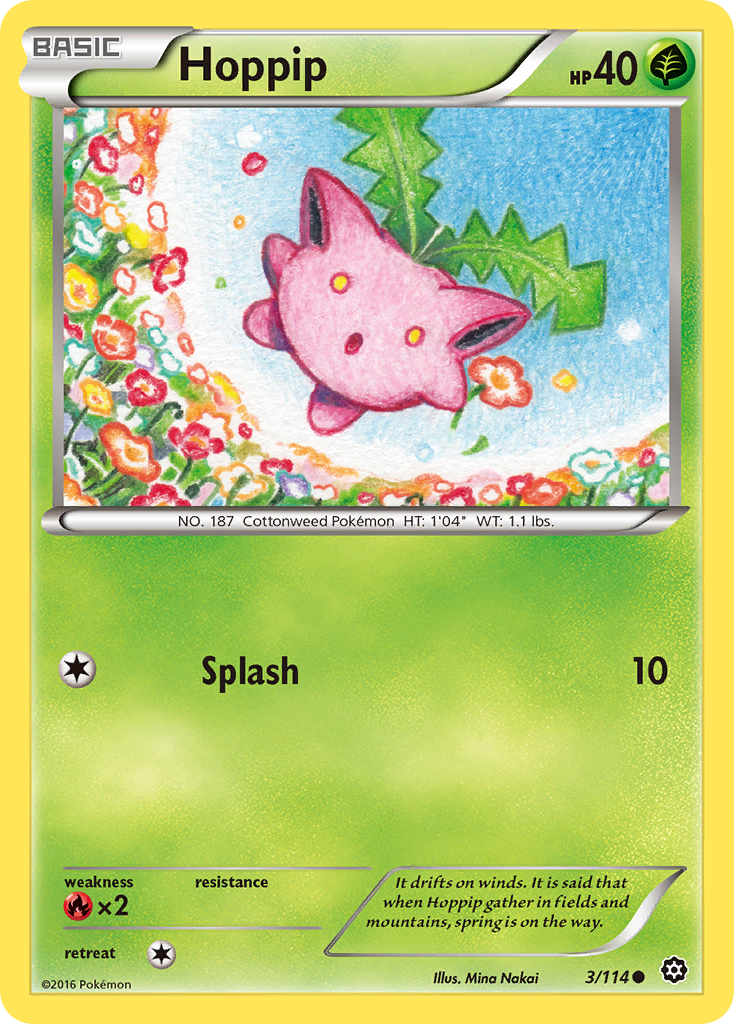 Hoppip (3/114) [XY: Steam Siege] | Chromatic Games