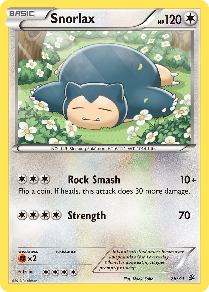 Snorlax (26/39) [XY: Kalos Starter Set] | Chromatic Games