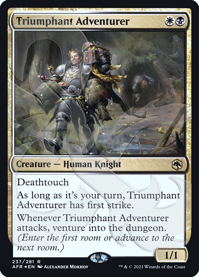 Triumphant Adventurer (Ampersand Promo) [Dungeons & Dragons: Adventures in the Forgotten Realms Promos] | Chromatic Games