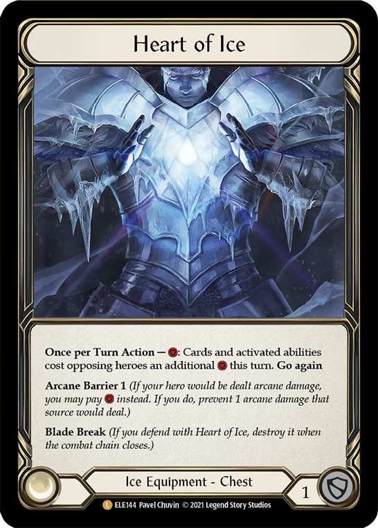 Heart of Ice [ELE144] (Tales of Aria)  1st Edition Cold Foil | Chromatic Games