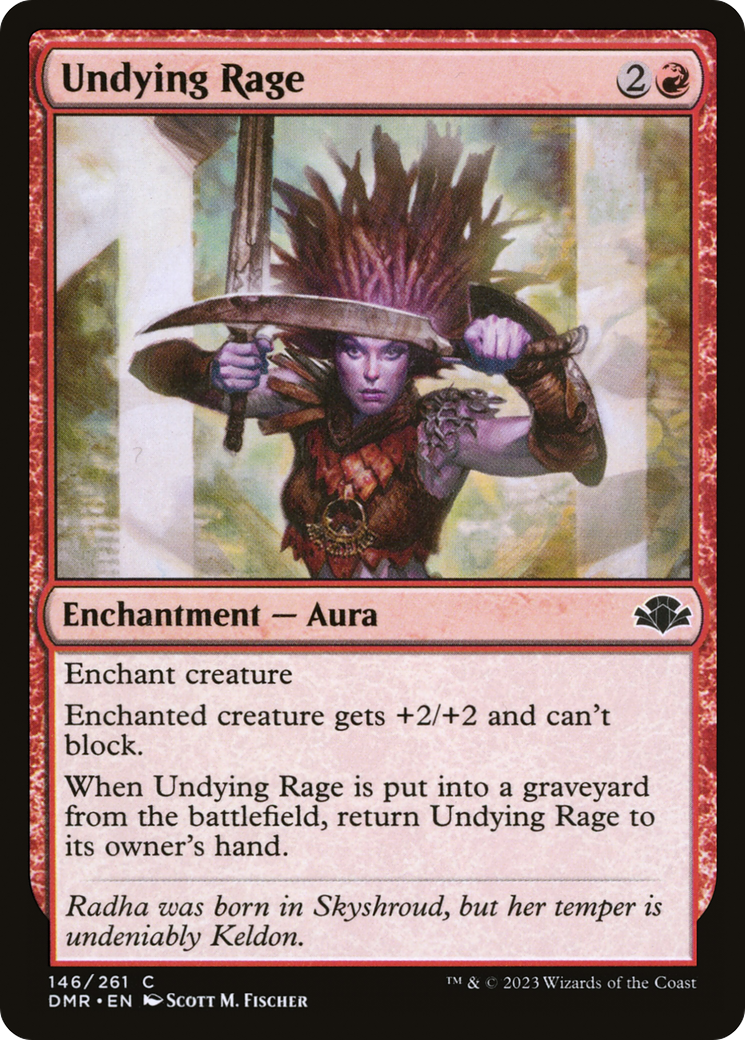 Undying Rage [Dominaria Remastered] | Chromatic Games