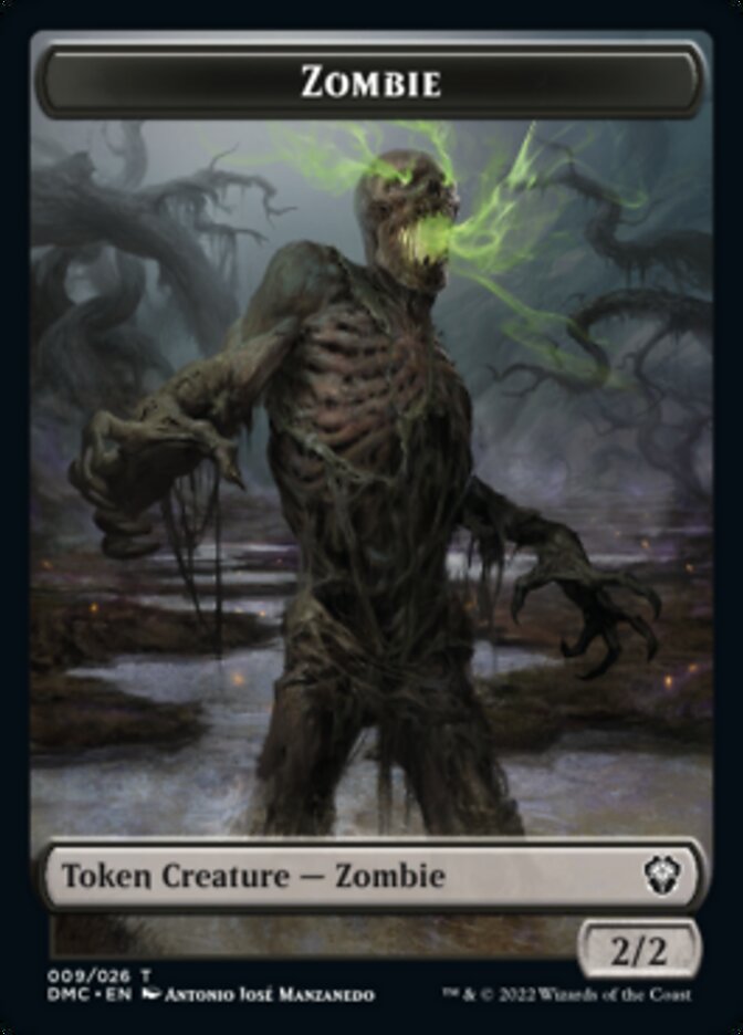 Soldier // Zombie Double-Sided Token [Dominaria United Tokens] | Chromatic Games