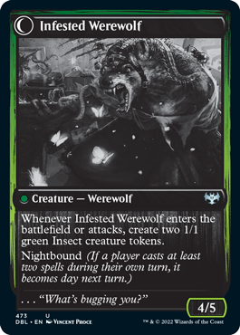 Infestation Expert // Infested Werewolf [Innistrad: Double Feature] | Chromatic Games