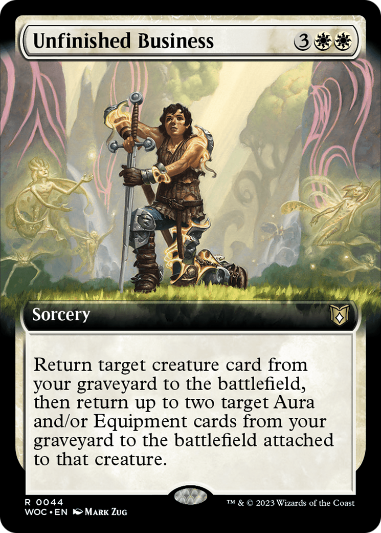 Unfinished Business (Extended Art) [Wilds of Eldraine Commander] | Chromatic Games