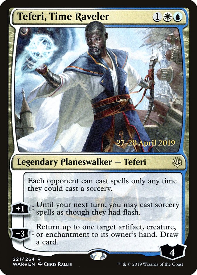 Teferi, Time Raveler [War of the Spark Prerelease Promos] | Chromatic Games