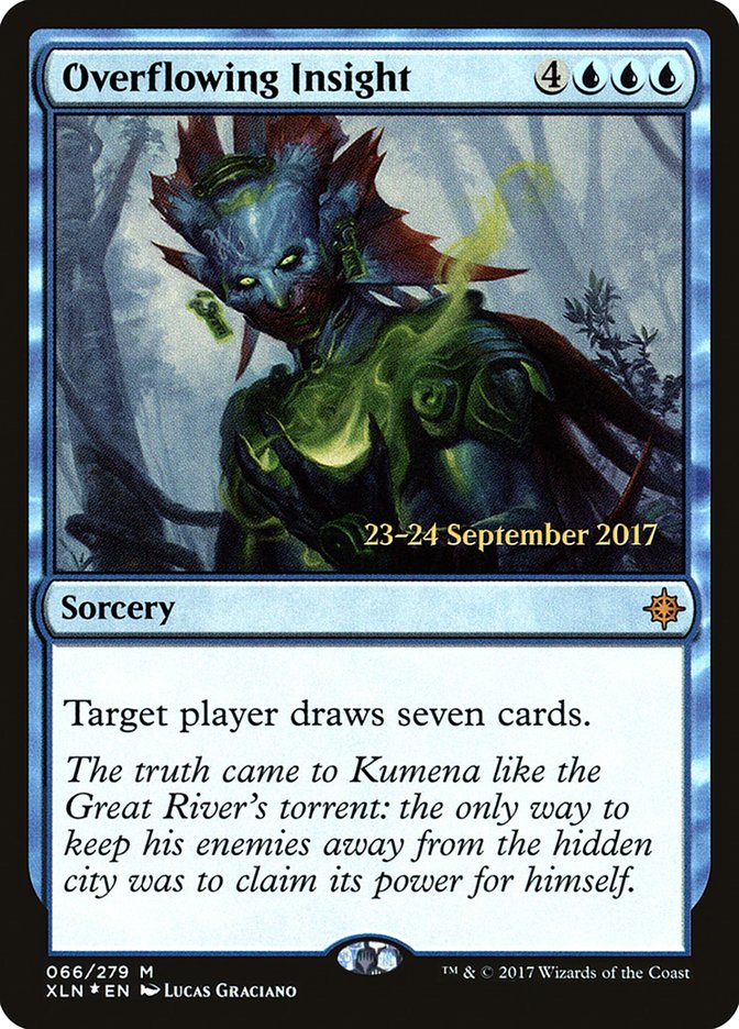 Overflowing Insight [Ixalan Prerelease Promos] | Chromatic Games