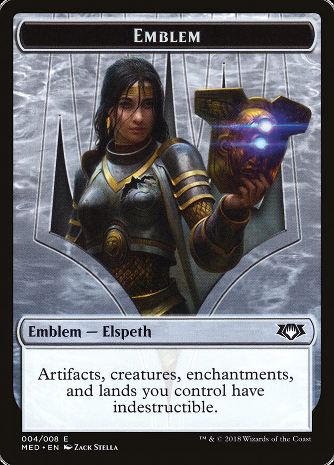 Elspeth, Knight-Errant Emblem [Mythic Edition Tokens] | Chromatic Games