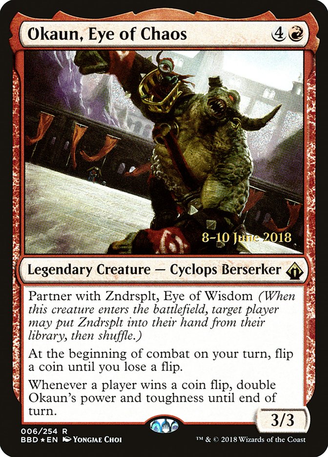 Okaun, Eye of Chaos [Battlebond Prerelease Promos] | Chromatic Games