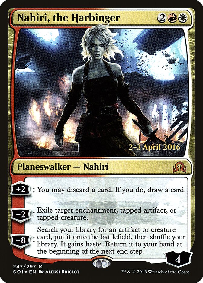 Nahiri, the Harbinger [Shadows over Innistrad Prerelease Promos] | Chromatic Games