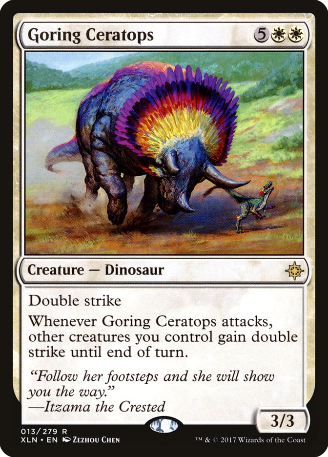 Goring Ceratops [Ixalan] | Chromatic Games