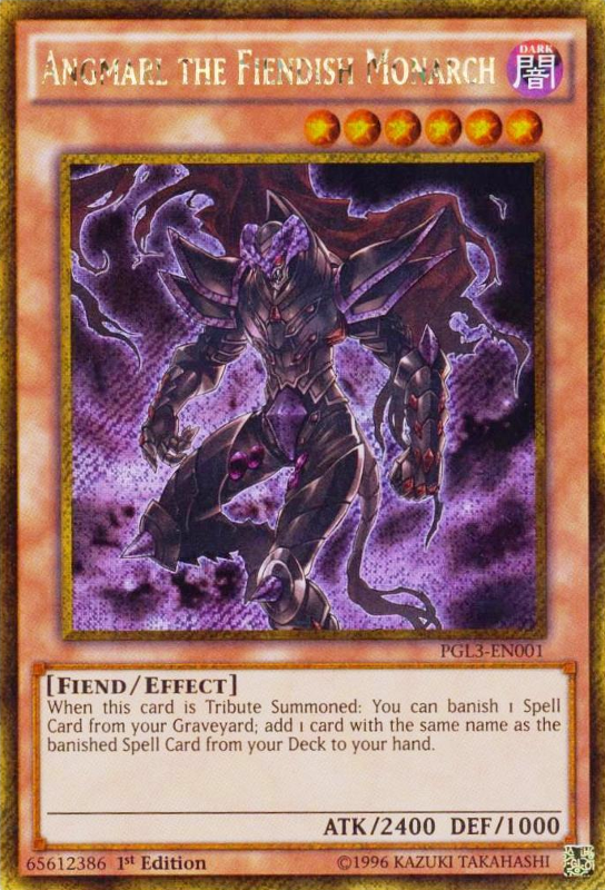 Angmarl the Fiendish Monarch [PGL3-EN001] Gold Secret Rare | Chromatic Games