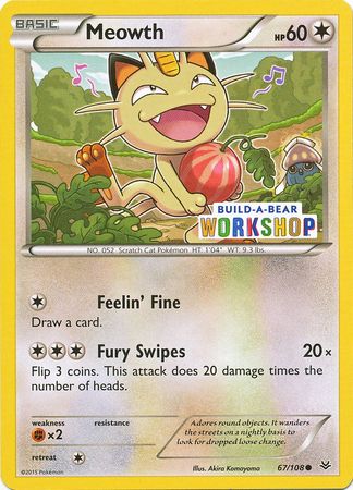 Meowth (Build A Bear Workshop Exclusive) [Miscellaneous Cards & Products] | Chromatic Games