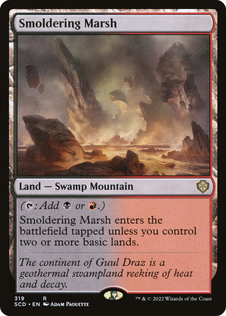 Smoldering Marsh [Starter Commander Decks] | Chromatic Games