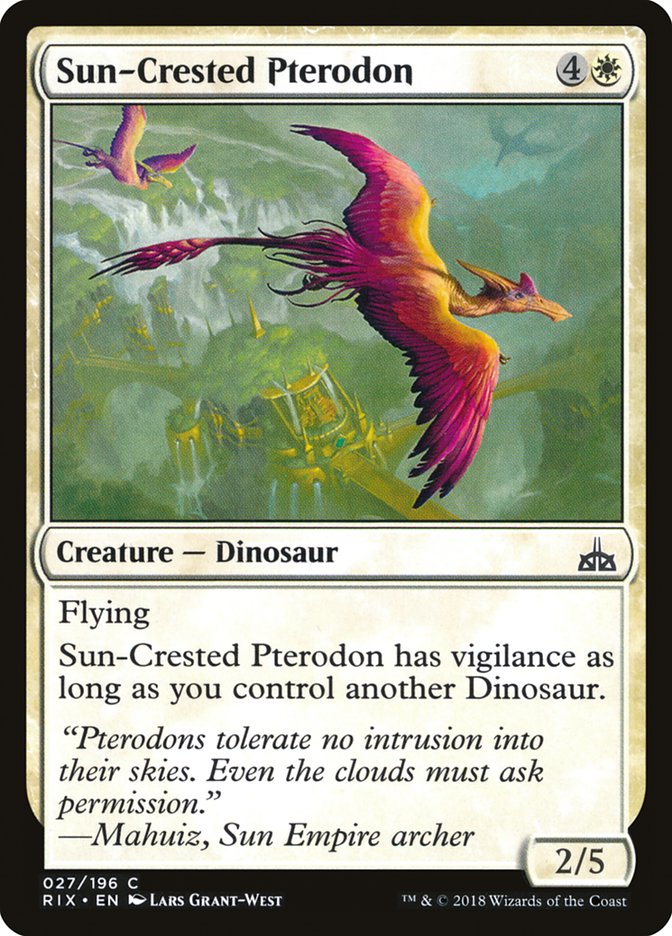 Sun-Crested Pterodon [Rivals of Ixalan] | Chromatic Games