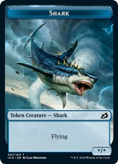 Angel Warrior // Shark Double-Sided Token [Challenger Decks 2021 Tokens] | Chromatic Games