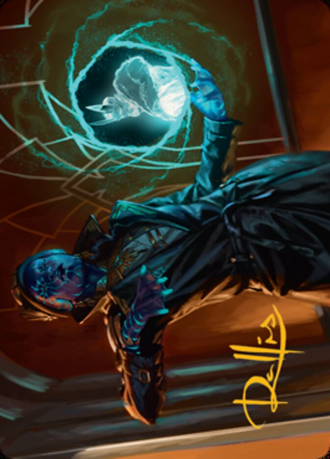 Kamiz, Obscura Oculus Art Card (Gold-Stamped Signature) [Streets of New Capenna Art Series] | Chromatic Games