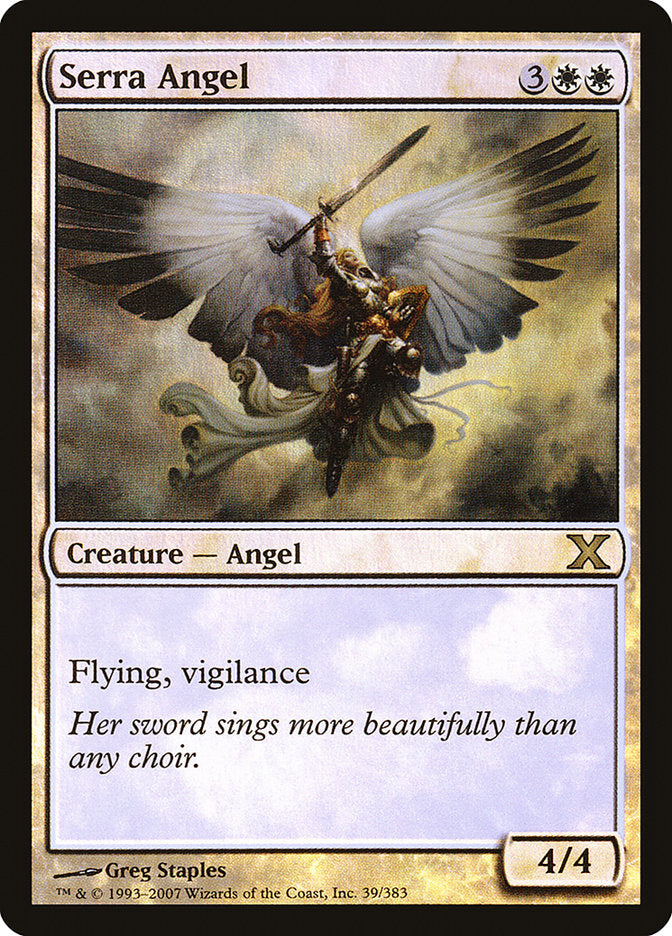 Serra Angel (Premium Foil) [Tenth Edition] | Chromatic Games