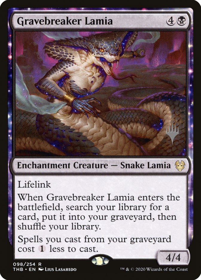 Gravebreaker Lamia (Promo Pack) [Theros Beyond Death Promos] | Chromatic Games