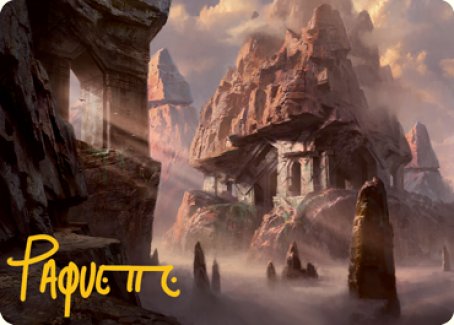 Mountain (277) Art Card (Gold-Stamped Signature) [Dungeons & Dragons: Adventures in the Forgotten Realms Art Series] | Chromatic Games