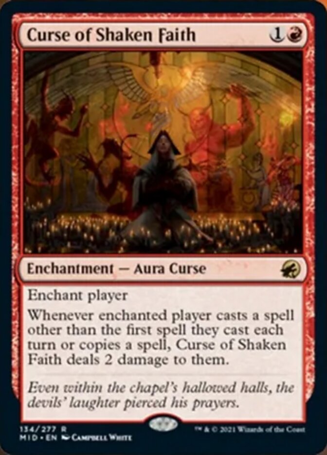 Curse of Shaken Faith [Innistrad: Midnight Hunt] | Chromatic Games