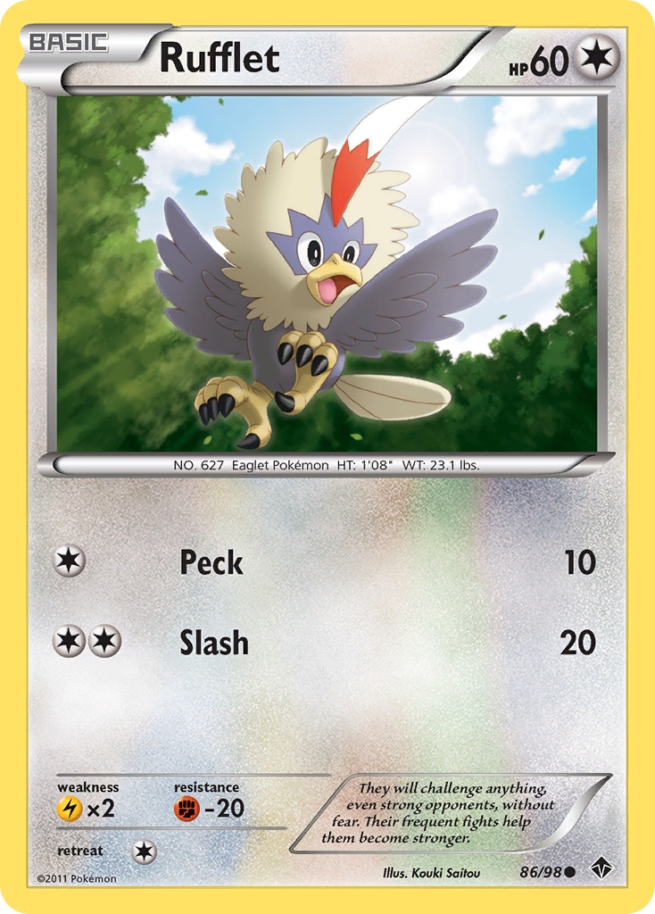 Rufflet (86/98) [Black & White: Emerging Powers] | Chromatic Games