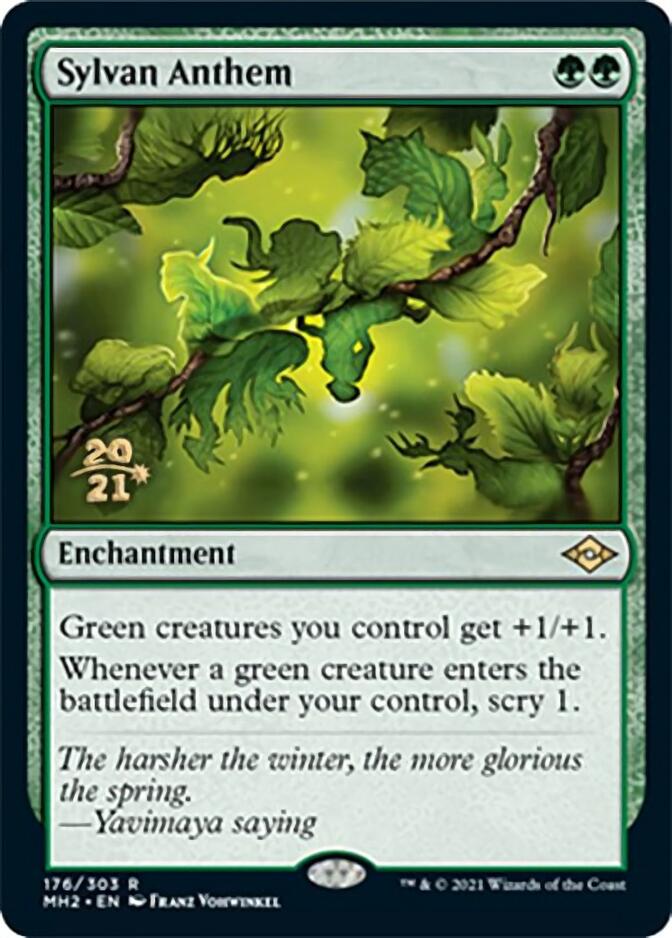 Sylvan Anthem [Modern Horizons 2 Prerelease Promos] | Chromatic Games