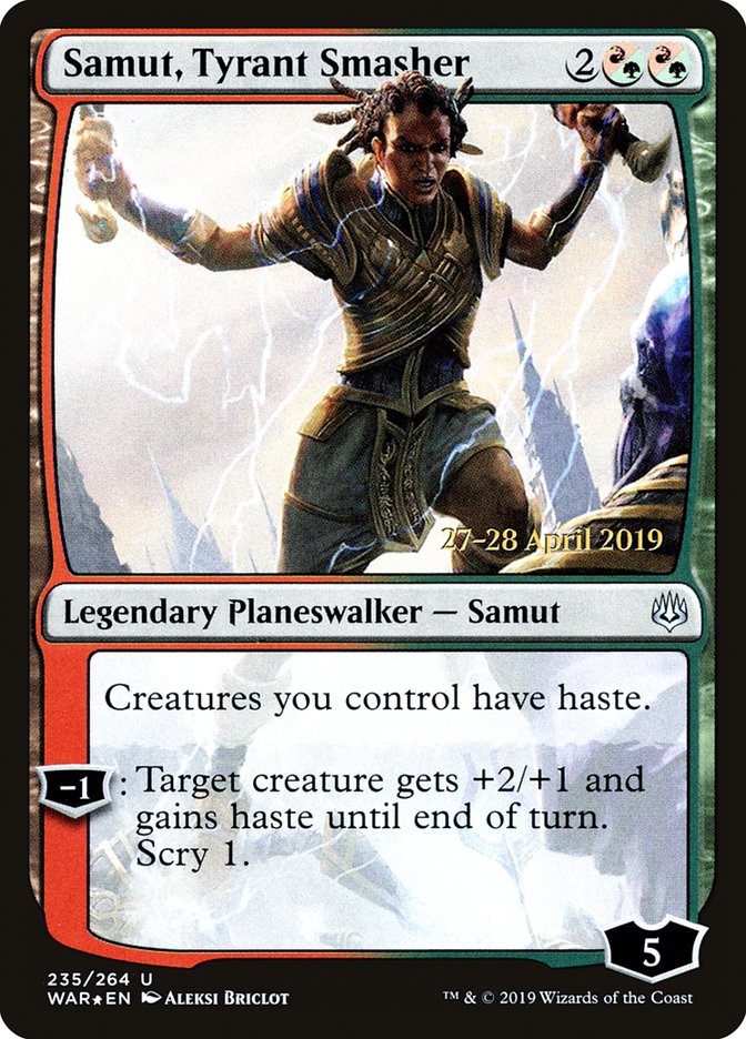 Samut, Tyrant Smasher [War of the Spark Prerelease Promos] | Chromatic Games