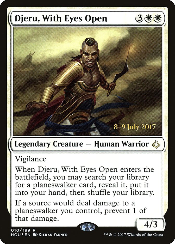 Djeru, With Eyes Open [Hour of Devastation Prerelease Promos] | Chromatic Games