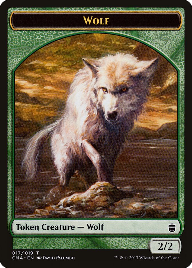 Wolf Token (017/019) [Commander Anthology Tokens] | Chromatic Games