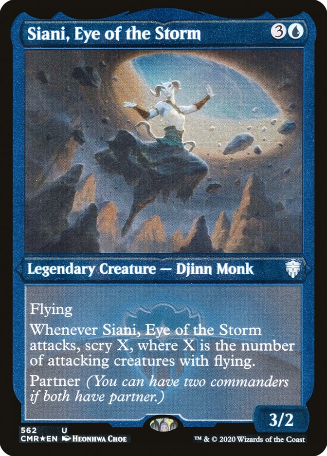 Siani, Eye of the Storm (Etched) [Commander Legends] | Chromatic Games