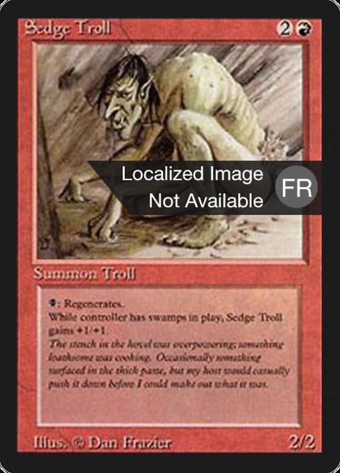 Sedge Troll [Foreign Black Border] | Chromatic Games