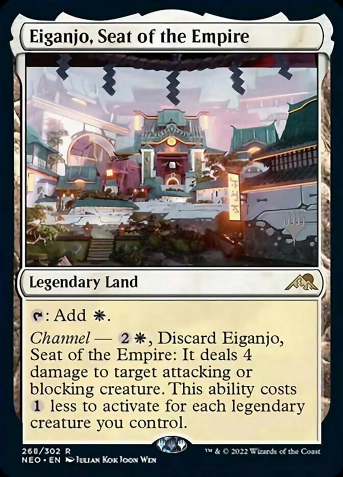 Eiganjo, Seat of the Empire (Promo Pack) [Kamigawa: Neon Dynasty Promos] | Chromatic Games