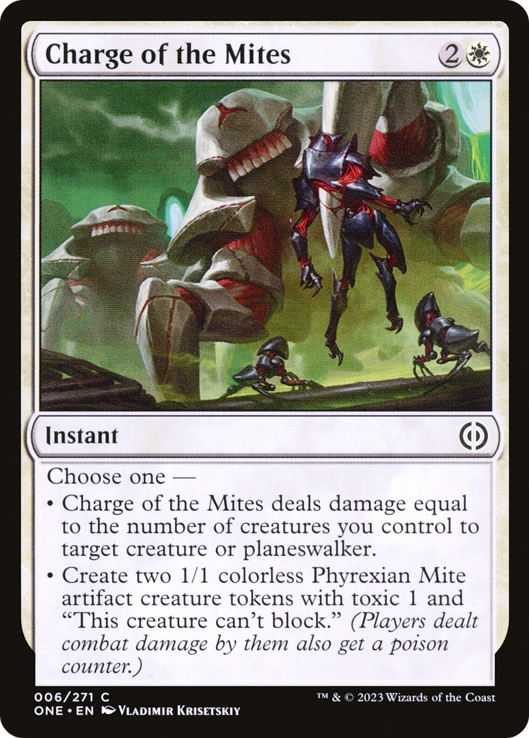 Charge of the Mites [Phyrexia: All Will Be One] | Chromatic Games