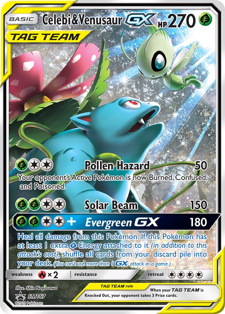 Celebi and Venusaur GX [SM Black Star Promos] | Chromatic Games