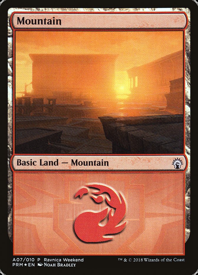 Mountain (A07) [Ravnica Allegiance Ravnica Weekend] | Chromatic Games