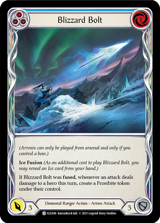 Blizzard Bolt (Blue) [ELE046] (Tales of Aria)  1st Edition Normal | Chromatic Games