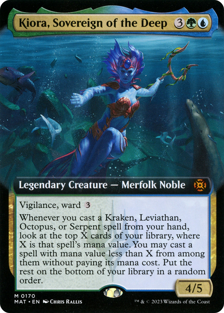 Kiora, Sovereign of the Deep (Extended Art) [March of the Machine: The Aftermath] | Chromatic Games