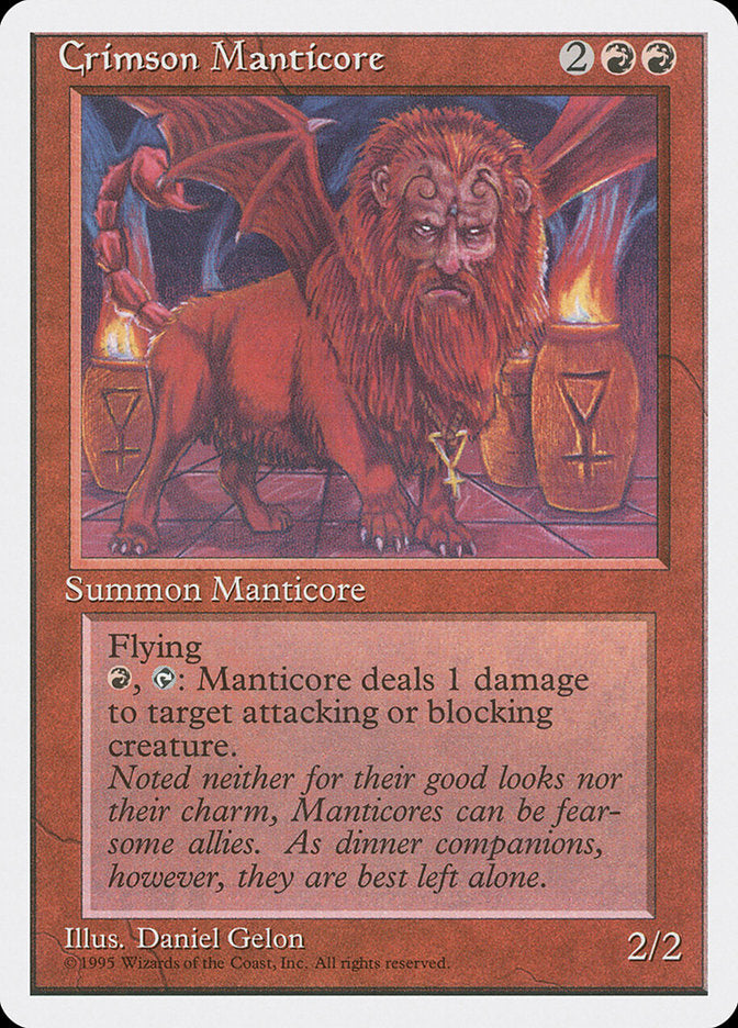 Crimson Manticore [Fourth Edition] | Chromatic Games