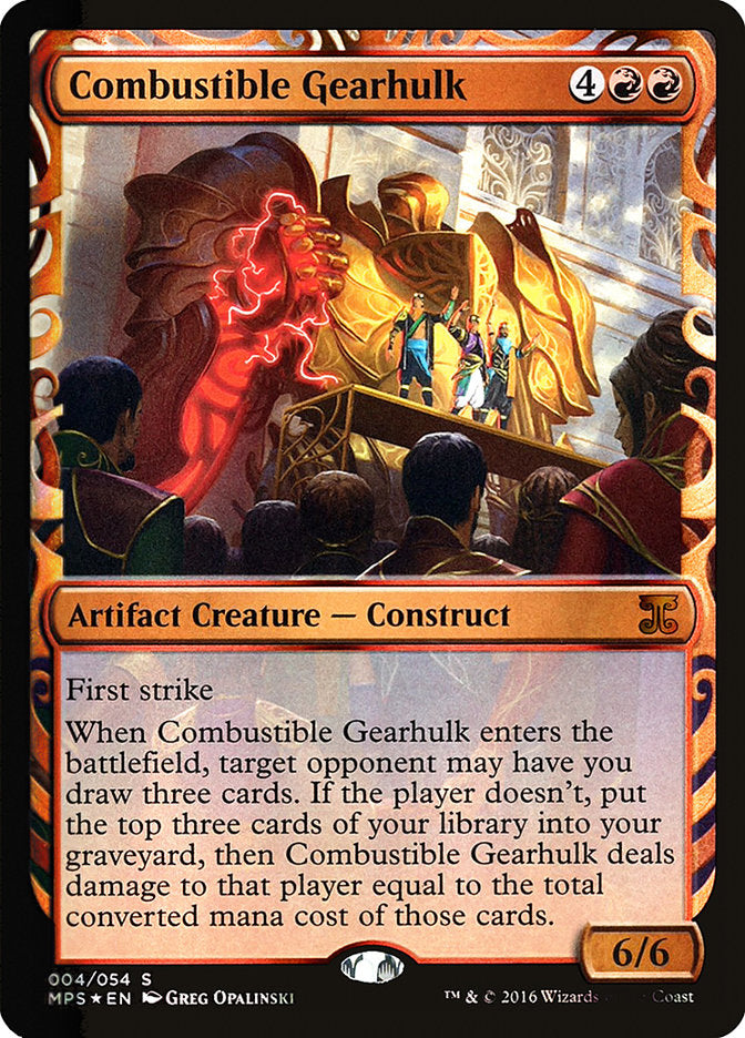 Combustible Gearhulk [Kaladesh Inventions] | Chromatic Games