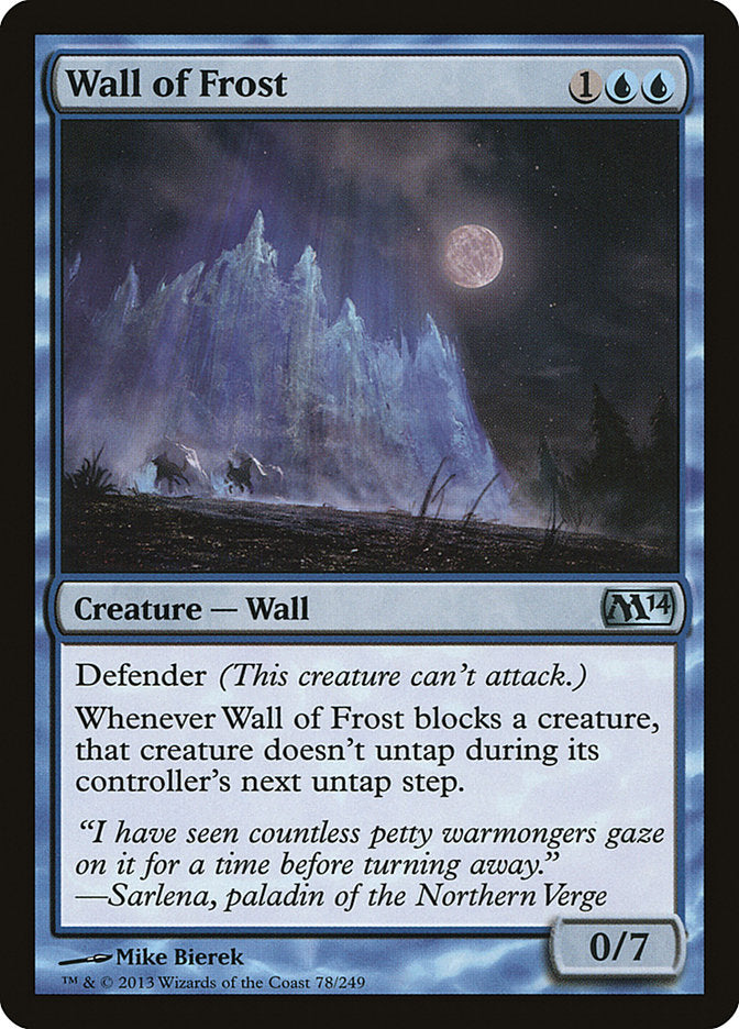 Wall of Frost [Magic 2014] | Chromatic Games