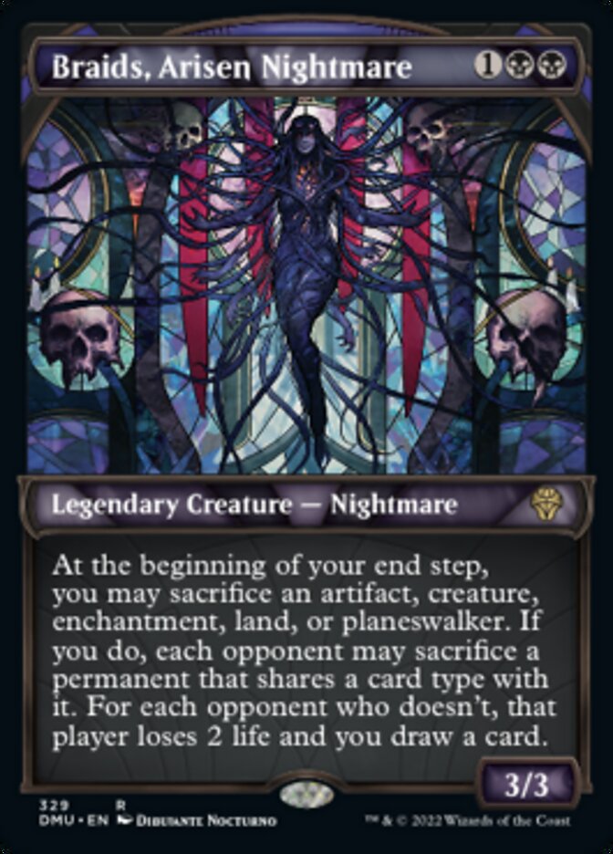 Braids, Arisen Nightmare (Showcase Textured) [Dominaria United] | Chromatic Games