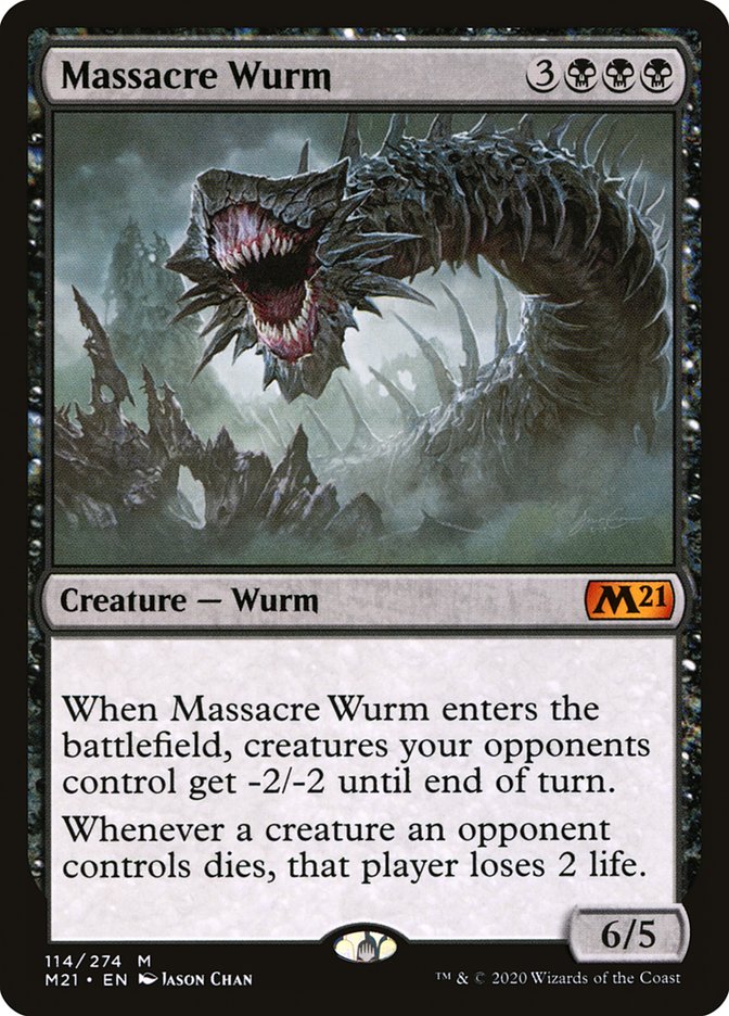 Massacre Wurm [Core Set 2021] | Chromatic Games