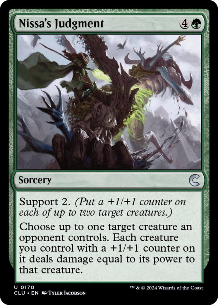 Nissa's Judgment [Ravnica: Clue Edition] | Chromatic Games