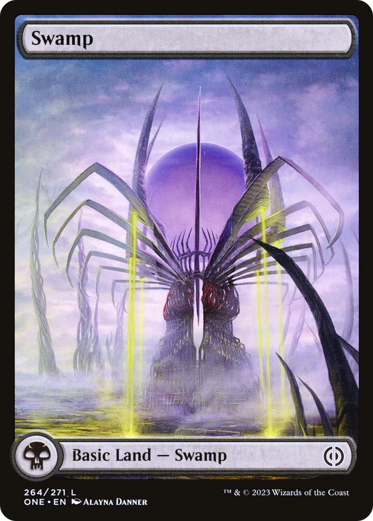 Swamp (264) (Full-Art) [Phyrexia: All Will Be One] | Chromatic Games