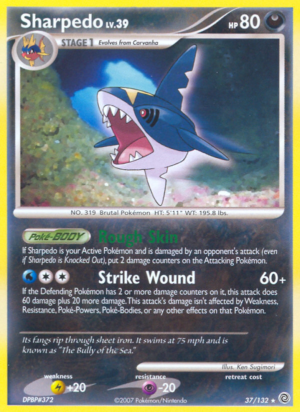 Sharpedo (37/132) [Diamond & Pearl: Secret Wonders] | Chromatic Games