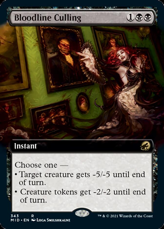 Bloodline Culling (Extended Art) [Innistrad: Midnight Hunt] | Chromatic Games